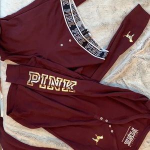 VS Pink Pajama Set